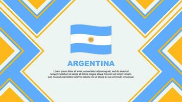Argentina bandeira abstrato fundo Projeto modelo. Argentina independência dia bandeira papel de parede vetor ilustração. Argentina vetor