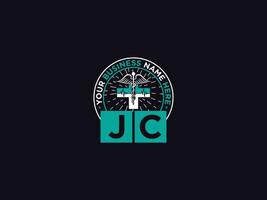 médico jc médico logotipo, clínica jc logotipo ícone vetor para seu o negócio