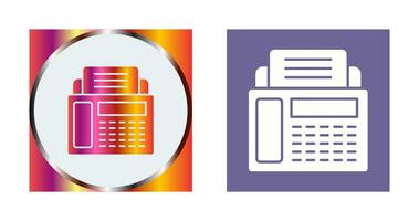 ícone de vetor de máquina de fax