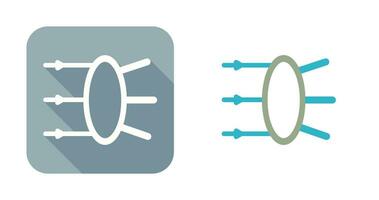 ícone de vetor de refração