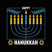 hanukkah vetor t camisa Projeto.