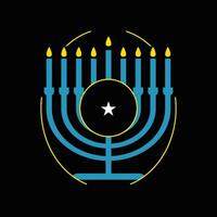 hanukkah dia t camisa Projeto. vetor