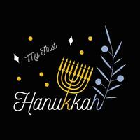 hanukkah vetor t camisa Projeto.