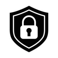 segurança vetor glifo ícone para pessoal e comercial usar.