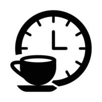 chá pausa vetor glifo ícone para pessoal e comercial usar.