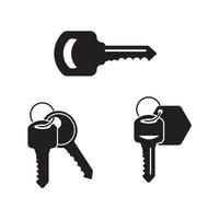 ilustração vetorial de ícone de chave