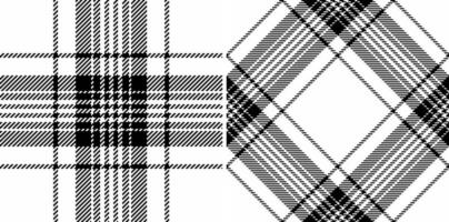 desatado tecido Verifica do textura xadrez têxtil com uma padronizar tartan fundo vetor. vetor