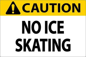 Cuidado placa não gelo patinação vetor