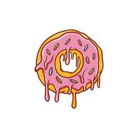 ilustração vetorial de donut vetor