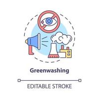 ícone do conceito de lavagem verde vetor