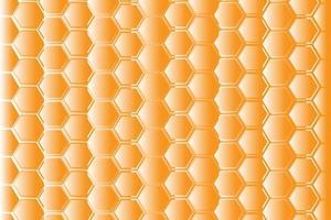 padrão de malha de favo de mel hexagonal amarelo vetor