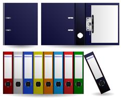 Arquivos e pastas Ring Binder. vetor