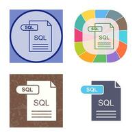 ícone do vetor sql