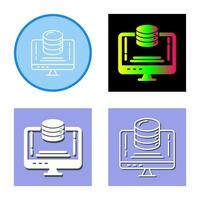 ícone de vetor de armazenamento de dados