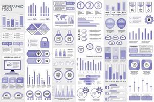 infográfico elementos modelo de design de visualização de dados vetor