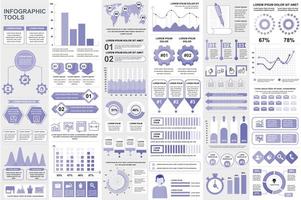 infográfico elementos modelo de design de visualização de dados vetor