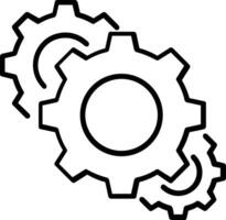 engrenagem configuração símbolo ícone vetor imagem. ilustração do a industrial roda mecine mecanismo Projeto imagem