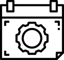 engrenagem configuração símbolo ícone vetor imagem. ilustração do a industrial roda mecine mecanismo Projeto imagem