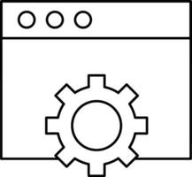 engrenagem configuração símbolo ícone vetor imagem. ilustração do a industrial roda mecine mecanismo Projeto imagem