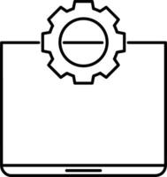 engrenagem configuração símbolo ícone vetor imagem. ilustração do a industrial roda mecine mecanismo Projeto imagem