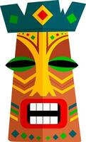 colorida africano mascarar, vetor ou cor ilustração.