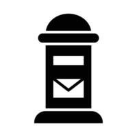 caixa postal vetor glifo ícone para pessoal e comercial usar.