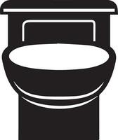 moderno banheiro ícone vetor silhueta ilustração, banheiro silhueta, banheiro plano vetor