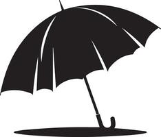 guarda-chuva vetor silhueta ilustração, guarda-chuva plano ilustração