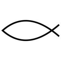cristão antigo símbolo, Jesus placa peixe, peixe horóscopo constelação vetor