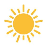 vetor de ícone de sol para seu web design, logotipo, ui. ilustração