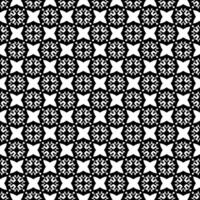 padrão abstrato sem emenda preto e branco. fundo e pano de fundo. design ornamental em tons de cinza. vetor