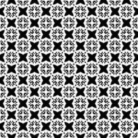 padrão abstrato sem emenda preto e branco. fundo e pano de fundo. design ornamental em tons de cinza. vetor