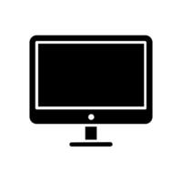 monitor vetor ícone. televisão ilustração placa. computador símbolo ou logotipo.