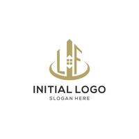 inicial se logotipo com criativo casa ícone, moderno e profissional real Estado logotipo Projeto vetor