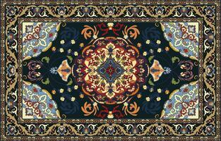 colorida ornamental vetor Projeto para tapete, tapis, ioga esteira. geométrico étnico clipart. árabe ornamental tapete com decorativo elementos.persian tapete