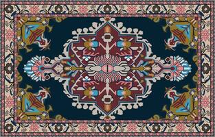 colorida ornamental vetor Projeto para tapete, tapis, ioga esteira. geométrico étnico clipart. árabe ornamental tapete com decorativo elementos.persian tapete