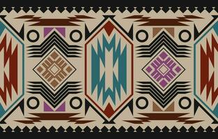 asteca padrão, desatado geométrico padronizar indígena pessoas vetor