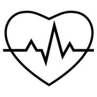 coração onda ícone saúde. coração. coração gráfico. pressão. amor vetor