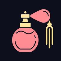 perfume vintage com ícone de cor de bomba rgb para tema escuro