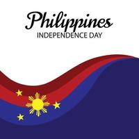 dia da independência das filipinas vetor