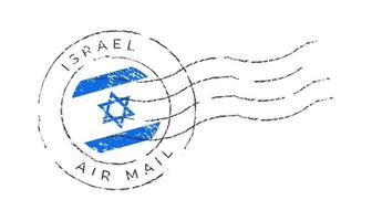 marca postal de israel. vetor