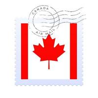 marca postal canadense vetor