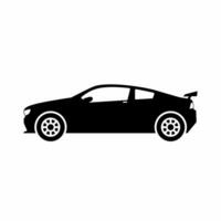 esporte carro ícone vetor. esporte raça carro silhueta para ícone, símbolo ou placa. velozes esporte carro gráfico recurso para transporte ou automotivo vetor