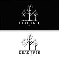 seco árvore logotipo, morto árvore plantar Projeto vetor silhueta ilustração modelo