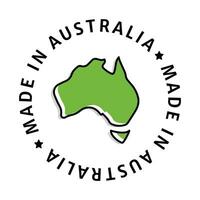 fez dentro autralia crachá ícone. a ícone simbolizando produtos fez dentro Austrália, representando autenticidade e orgulho dentro australiano fabricação. vetor
