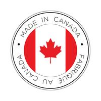 Feita no ícone de bandeira do Canadá. vetor
