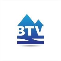 btv carta criativo financeiro logotipo Projeto vetor