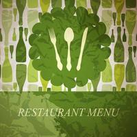 o conceito de menu do restaurante. vetor