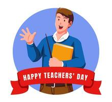 feliz Dia dos professores vetor