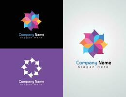 vetor colorida companhia local na rede Internet logotipo coleção ou logotipo conjunto